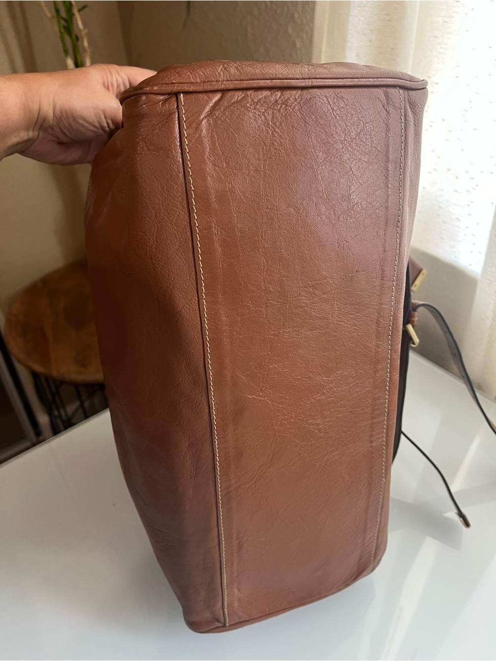 MULBERRY IN SOFT BUFFALO OAK LEATHER ALEXA - Picture 4 of 16